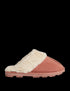 Suede Faux Fur Lined Mule Slippers